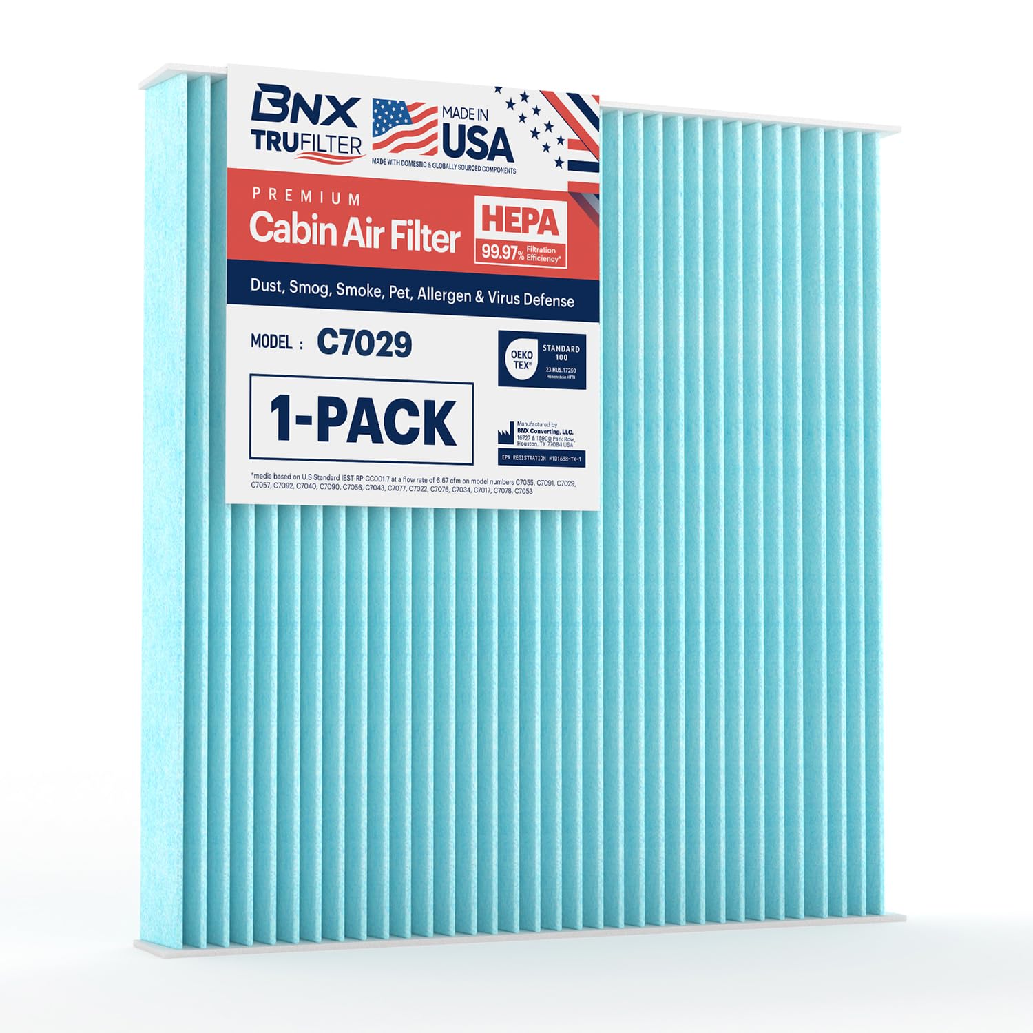 BNX TruFilter C7029 Cabin Air Filter