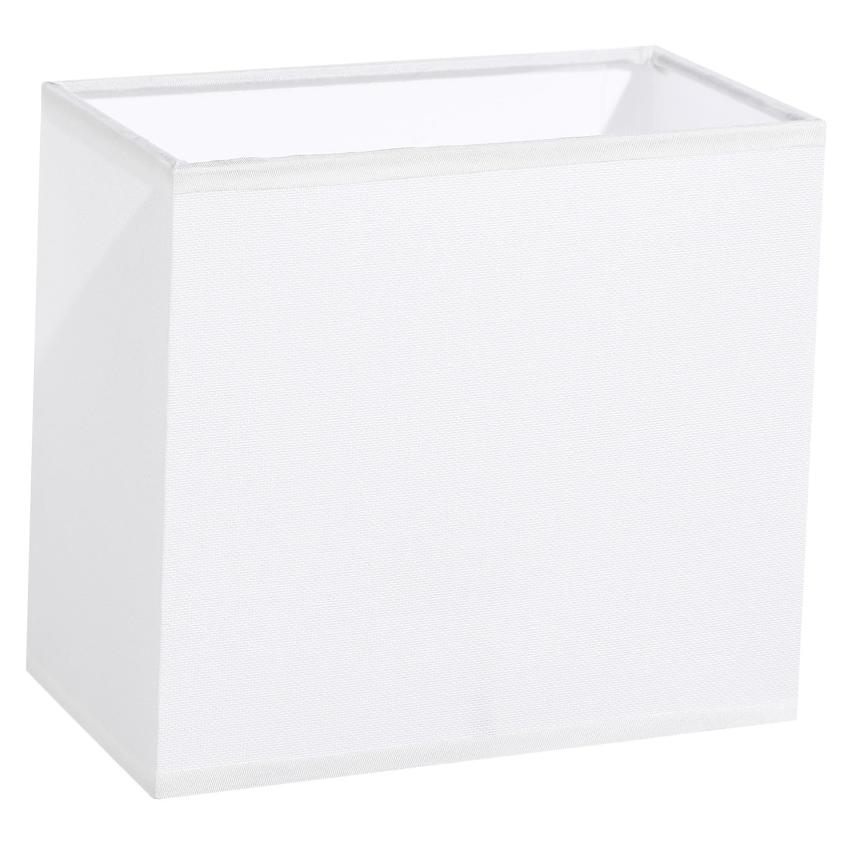 Ciieeo Rectangle Fabric Lamp Shade 7.09X6.50X3.94In Replacement Table Lamp Shade Cover for Indoor Lighting Soft Warm Light