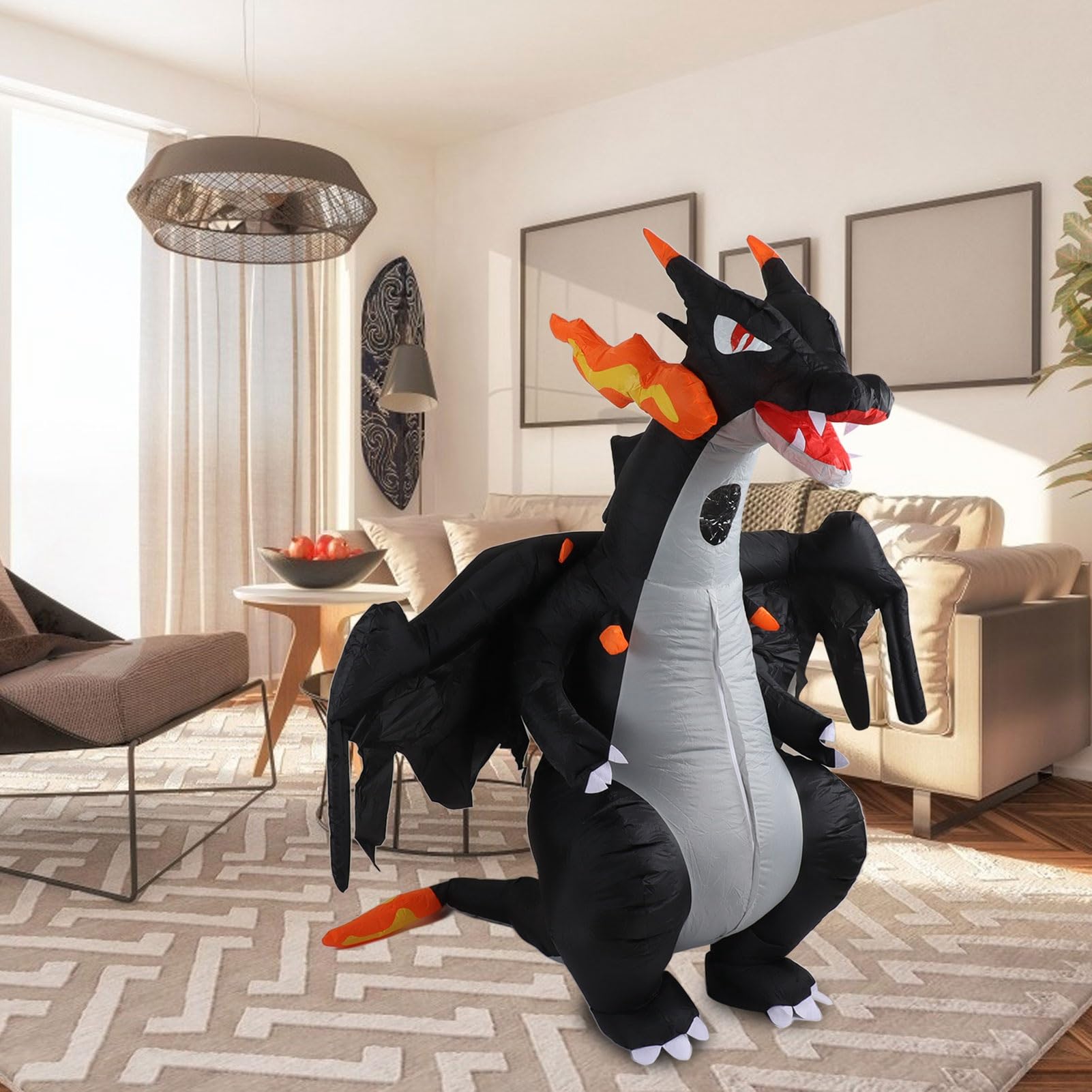 EMUKOEP Disfraz Inflable Divertido de Animal Impermeable para Adultos con Ventilador a Pilas para Fiestas de Halloween