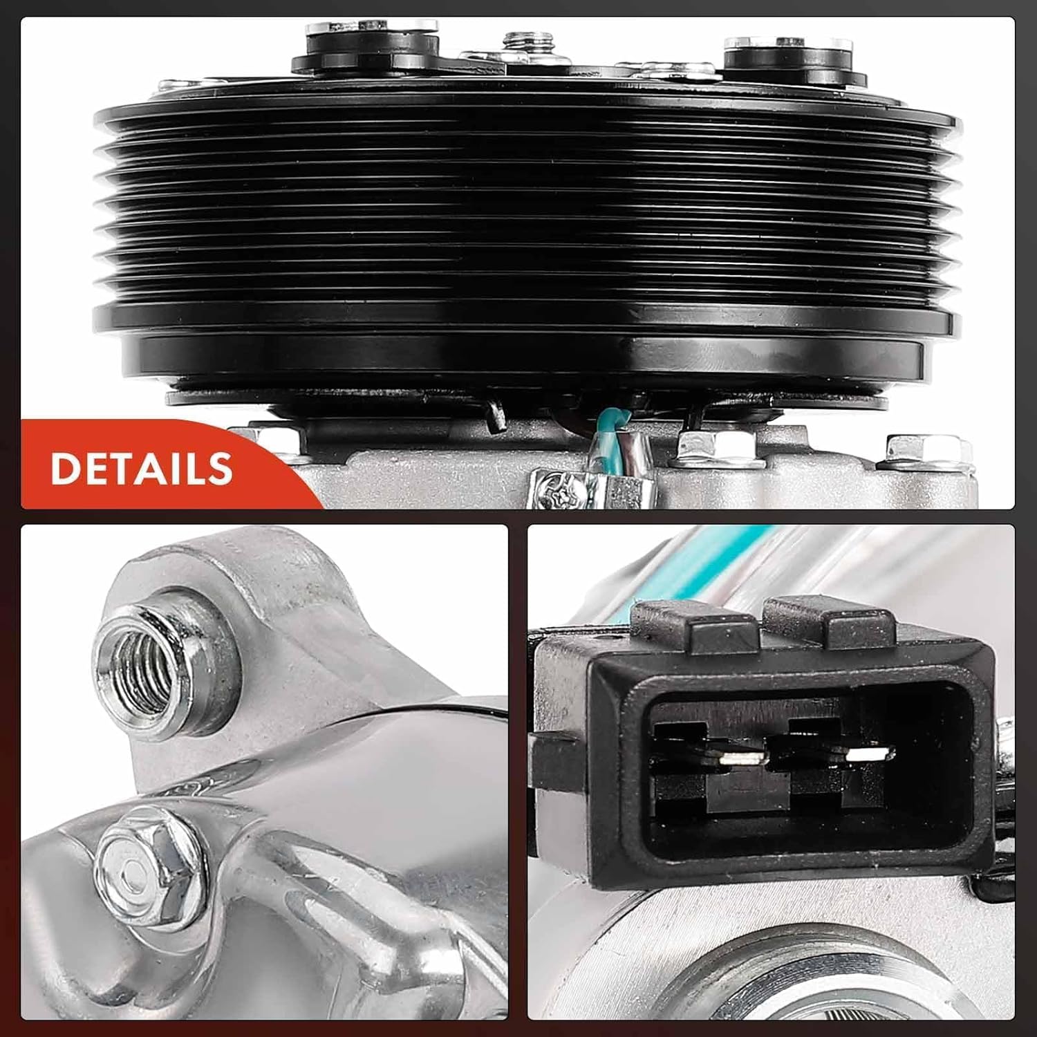 A-Premium A/C Compressor with Clutch Compatible with Volkswagen EuroVan 2.8L 2001-2003