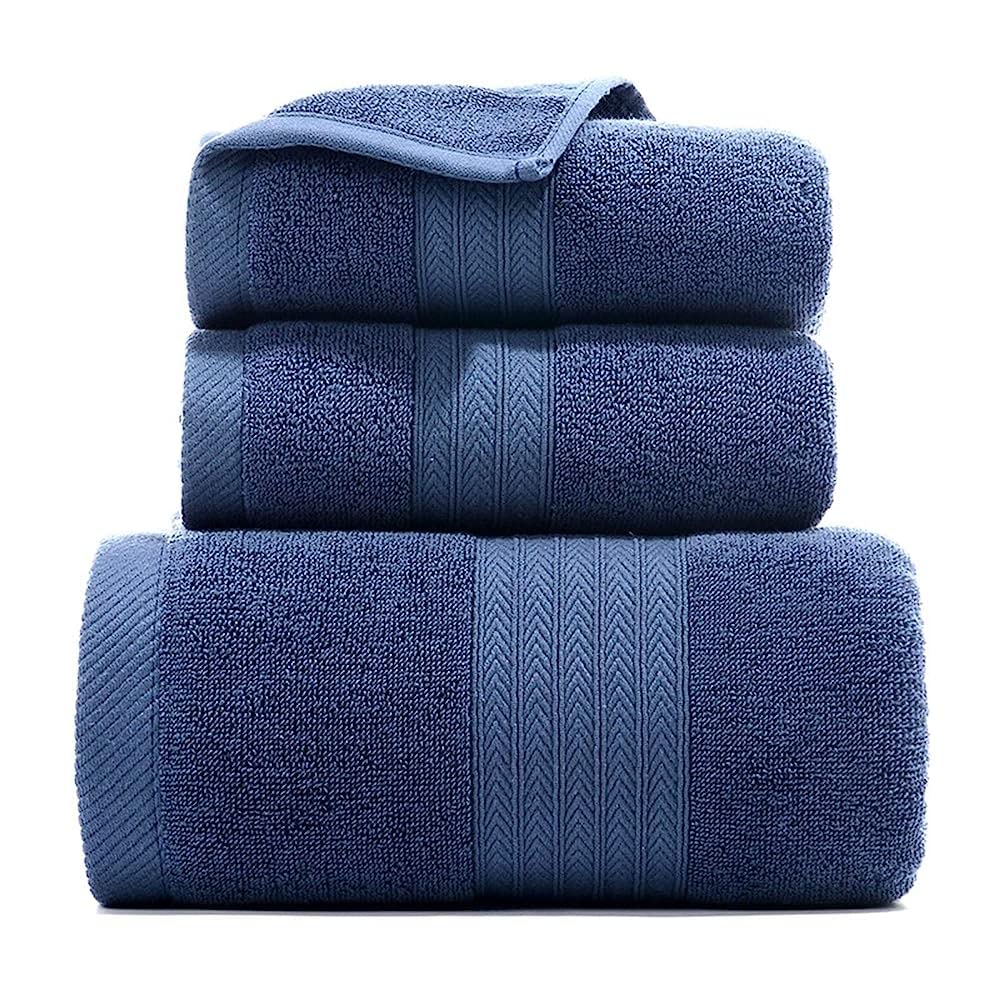 Serviette de bain épaissie TILEZE en coton absorbant pour la douche