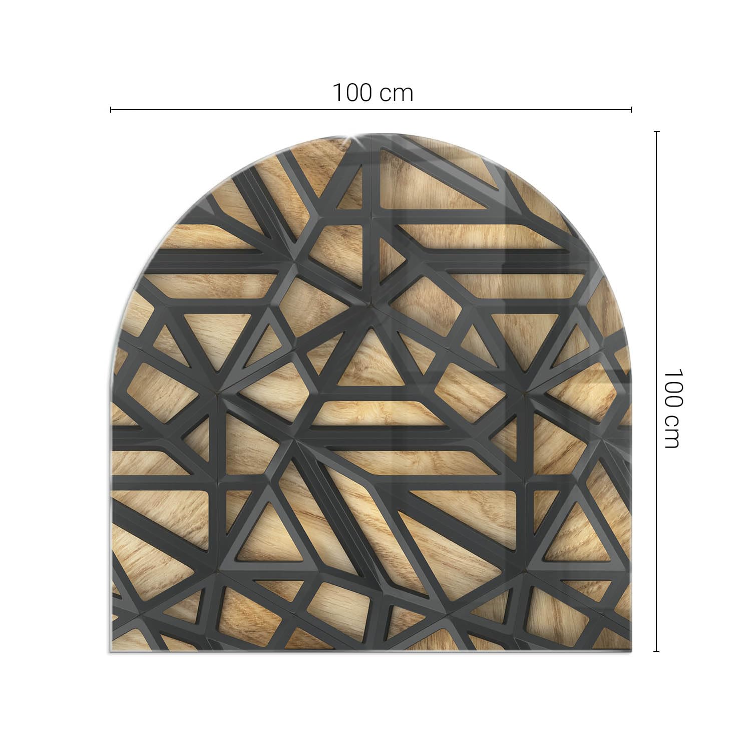 Verre Trempé pour Cheminée 100x100 cm Plaque de Protection Contre Les Étincelles Résistant à la Chaleur