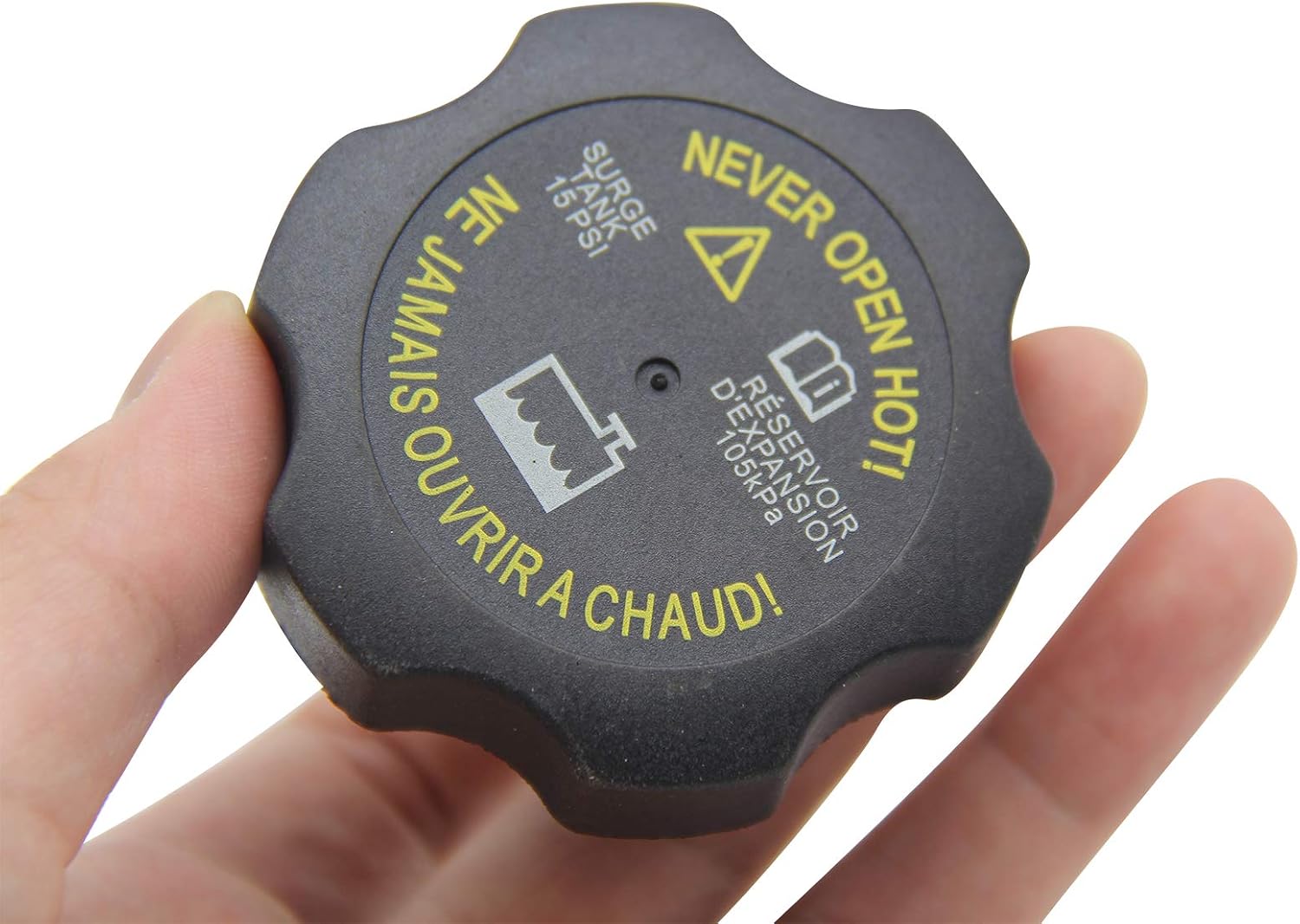 15075118 RC98 Radiator Cap Radiator Surge Tank Cap 15 P.S.I. Replacement for Chevy GMC Duramax 1999-2006 Silverado Sierra, 1999-2012 Malibu, 2000-2006 Tahoe Yukon, 1999-2005 Grand Am