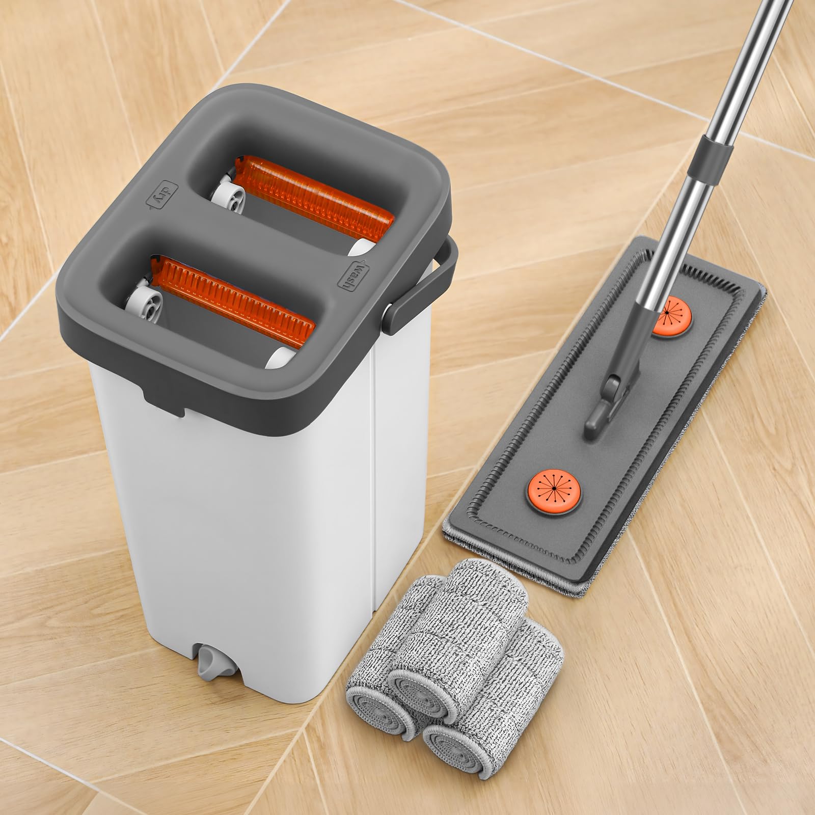 Amazon.com: MOPALL Mop and Bucket with Wringer Set for Home, Hands