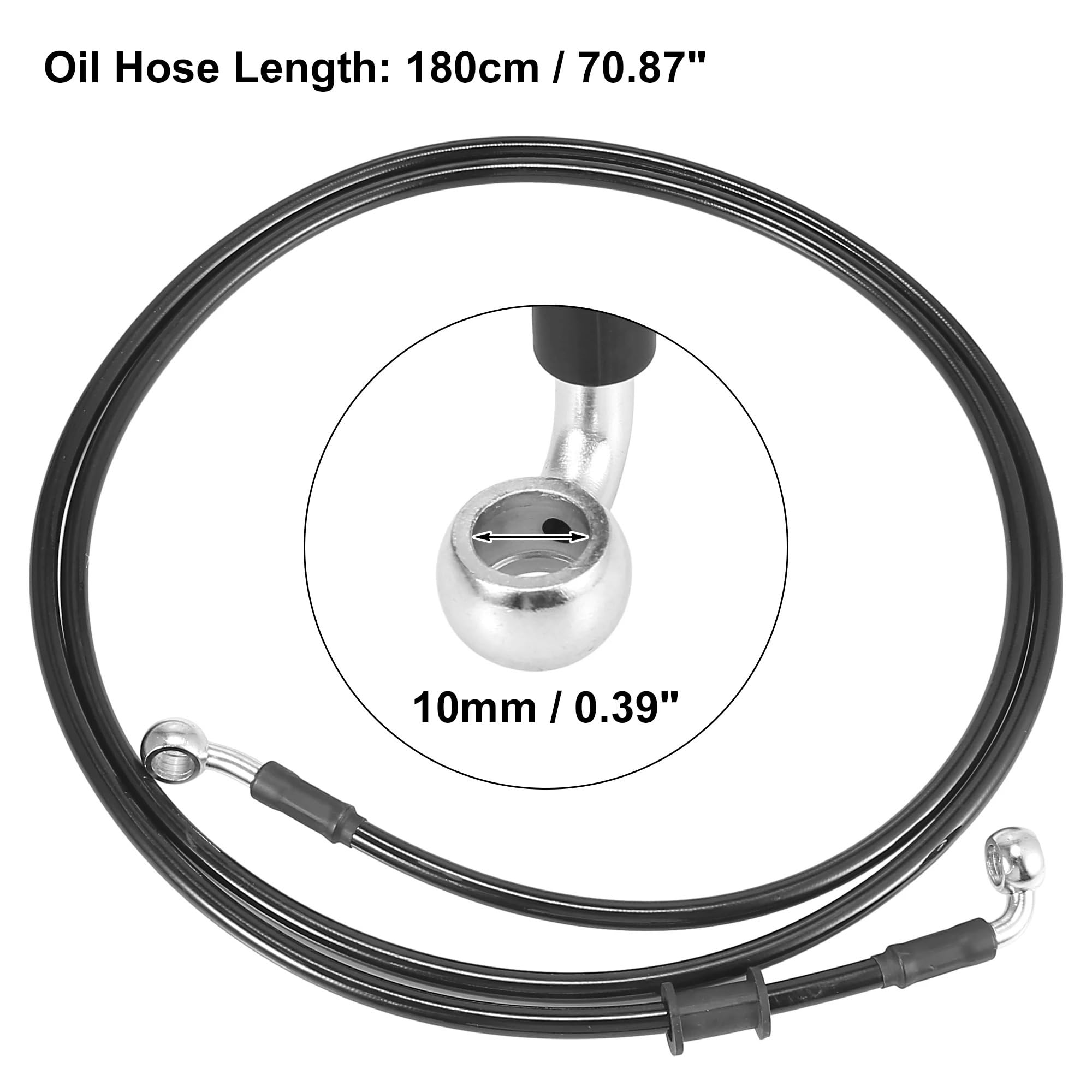 Wymiana linki sprzęgła motocykl 40cm-200cm motocykl hamulcowy sprzęgło wąż olejowy rura przewodowa wzmocniony hydraulicznie w oplocie ze stali nierdzewnej