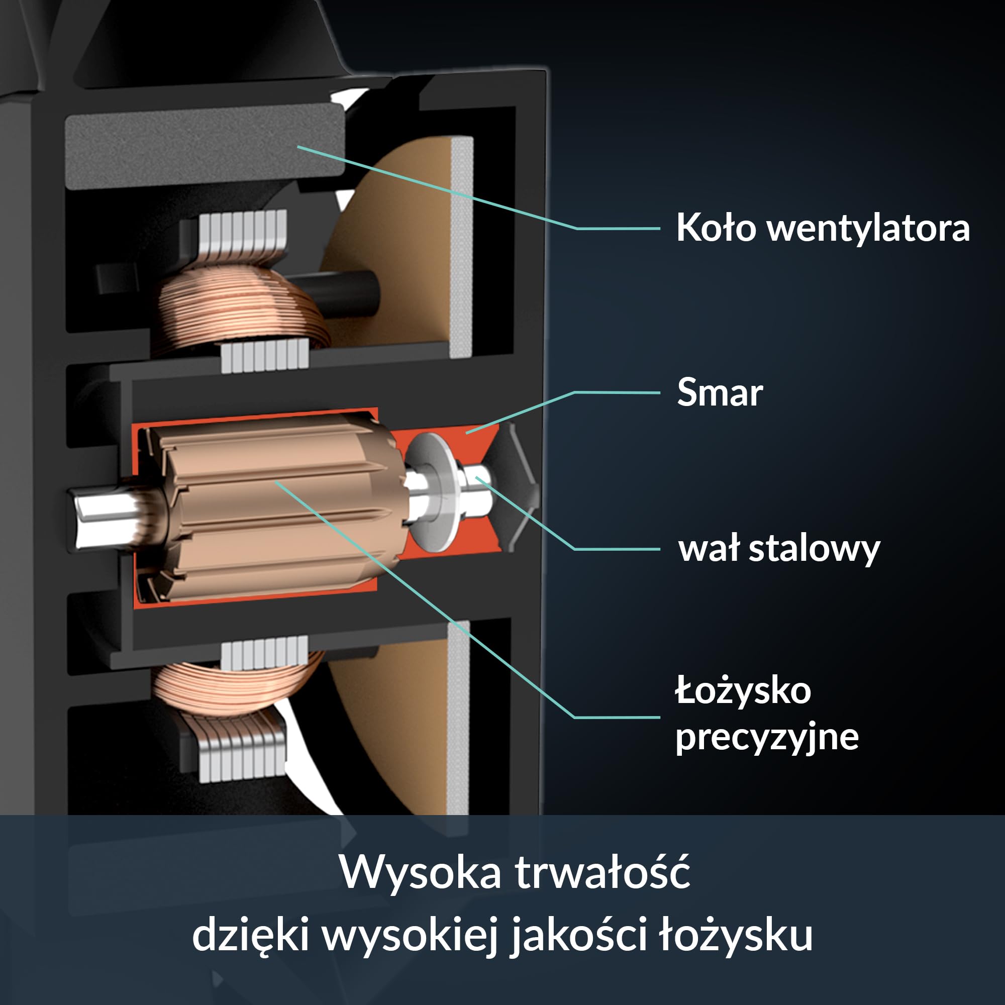 ARCTIC P9 Silent - Wentylator do komputera, 80 mm wyjątkowo cichy wentylator obudowy zoptymalizowany pod kątem ciśnienia statycznego, silnik wentylatora prawie bez dźwięku, 1900 rpm — czarny