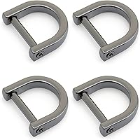 Vista 10 de CRAFTMEMORE Anillos en D de 5/8 pulgadas (ancho interior) con tornillo de cierre, grillete, soporte para llaves, herradura en forma de U, anillo