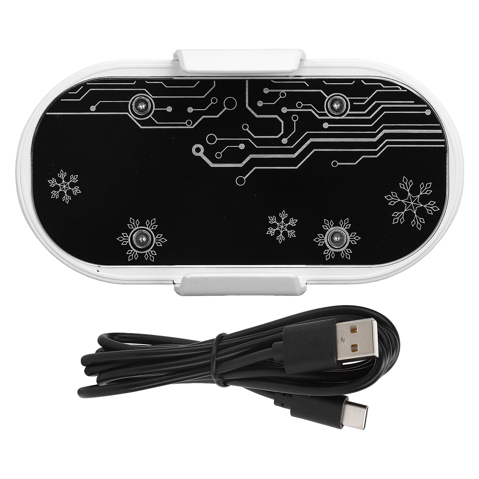 Enfriador de teléfono móvil, enfriador de semiconductor de teléfono, disipador de calor portátil para juegos, para teléfonos de 4.5 a 7 pulgadas(blanco)