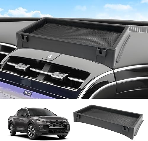 LUWU Organizador de consola central para tablero de instrumentos Hyundai Santa Cruz 2022-2024, caja de almacenamiento de reposabrazos de Santa Cruz