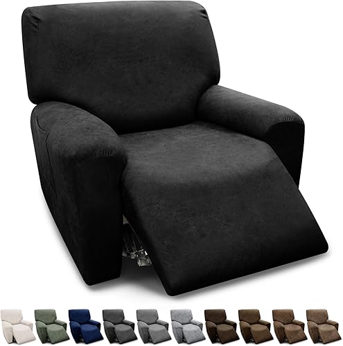 Miniatura 41 de Fundas para sillón con cojines en forma de T de 2 piezas, apariencia de cuero, funda para sofá, funda para silla, protector elástico para muebles,