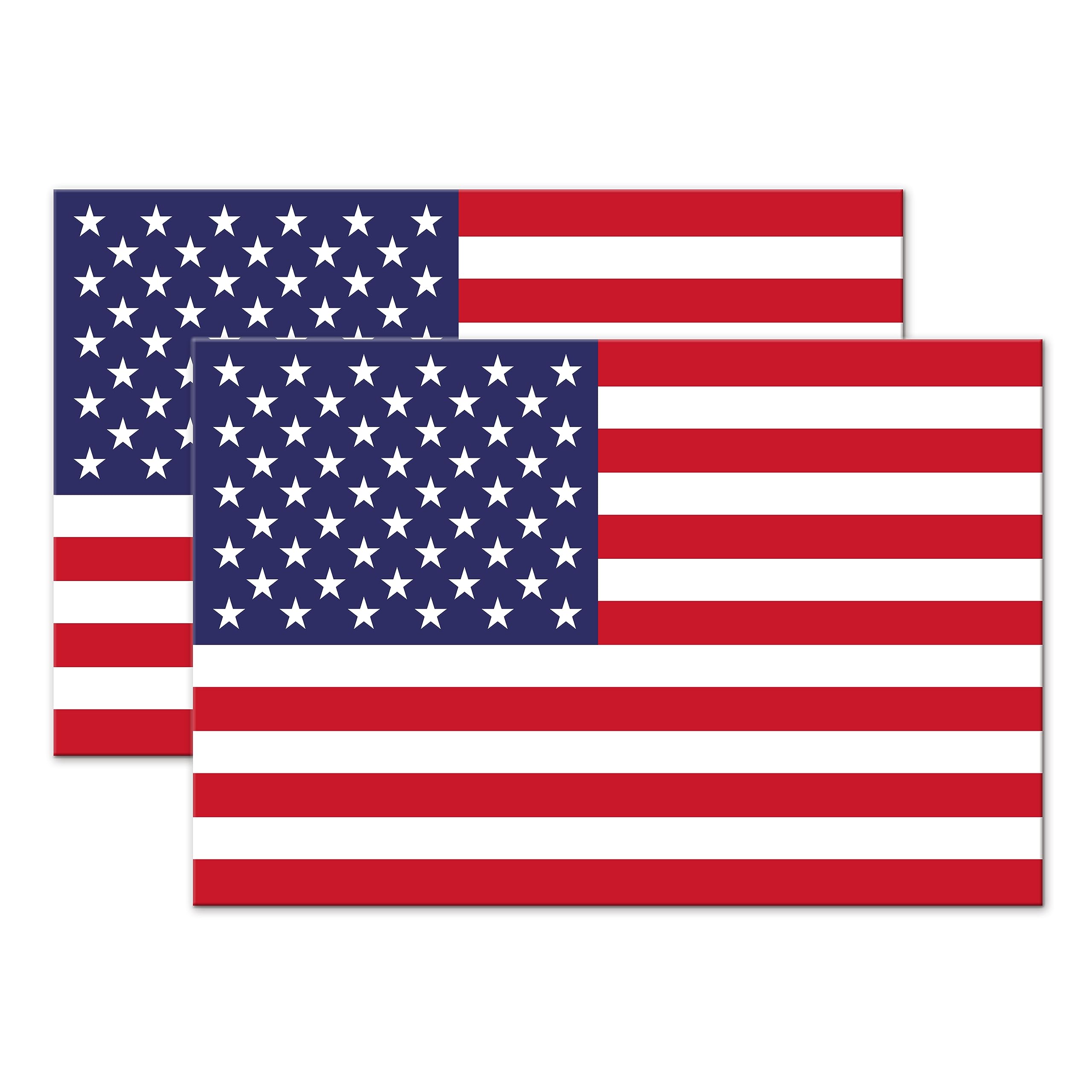 Aimant de voiture drapeau américain GEEKBEAR alternative sans colle pack de 2