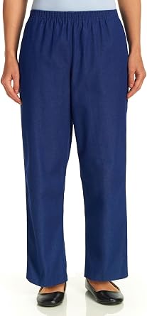 Alfred Dunner Womens Petite Classics Denim Pants - Short Length, Denim, 12P