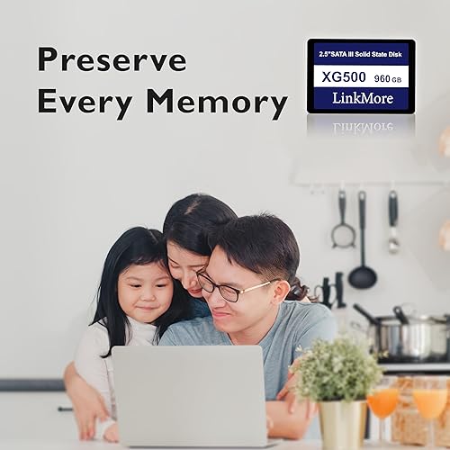 Miniatura 3 de LinkMore XG500 960GB 2.5'' SATA III (6Gbs) SSD interno, unidad de estado sólido, velocidad de lectura de hasta 550MBs, 2.5 pulgadas para portátiles