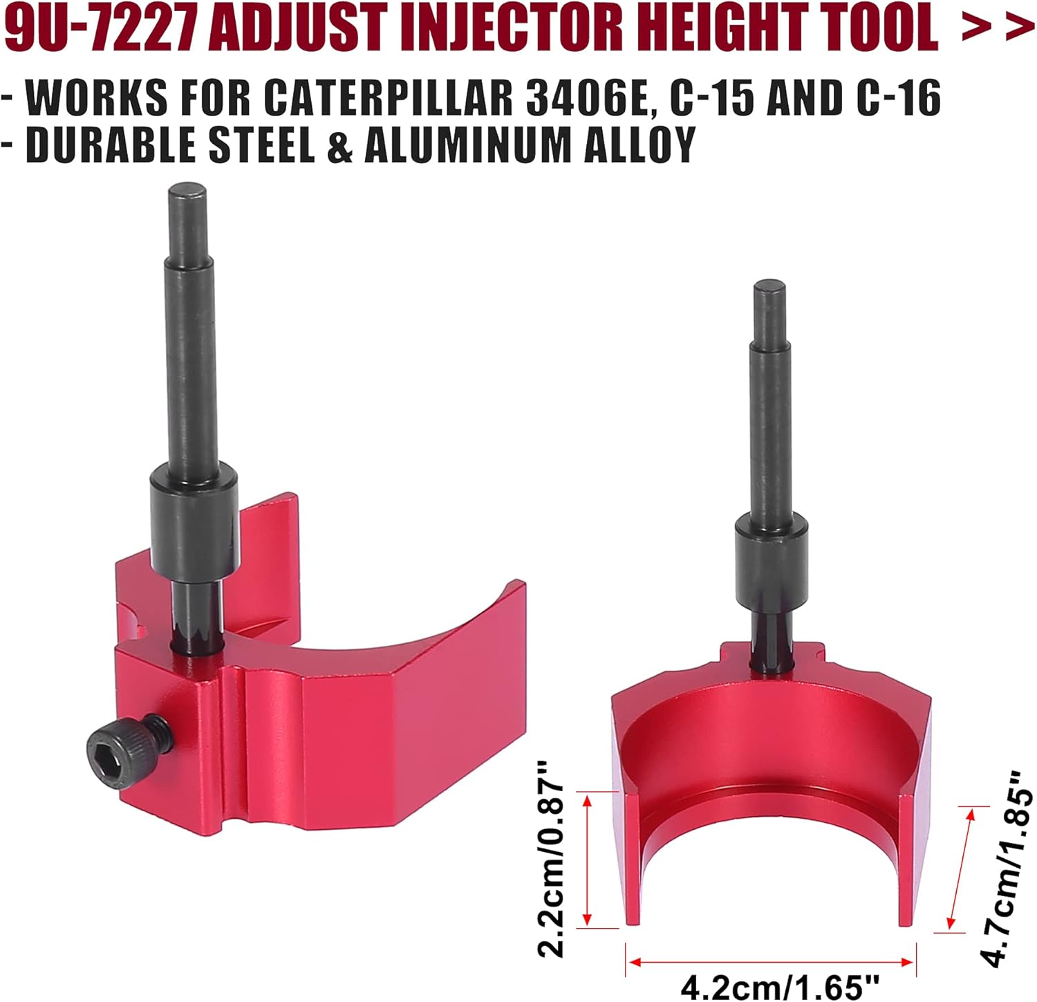 X AUTOHAUX Adjust Tool Set for Engine J-42083 Timing Pin 9U-7227 Height Tool 9S-9082 Engine Barring Socket for Cat 3406E C-15 C-16