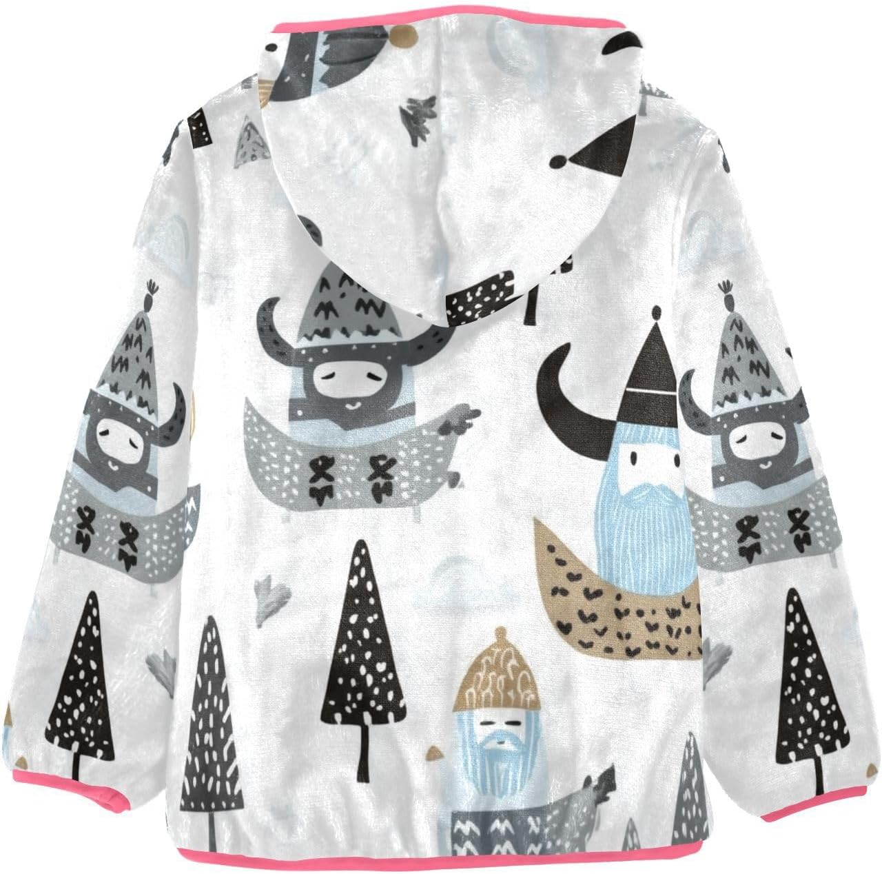 Little Vikings Trendy Scandinavian_3 Hooded Fleece Jacket Baby