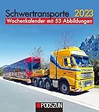 Schwertransporte 2023: Wochenkalender mit 53 Abbildungen