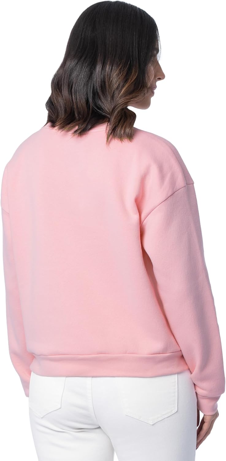 Fruit of the Loom Women's V-neck Fleece Pullover Cropped Sweatshirt