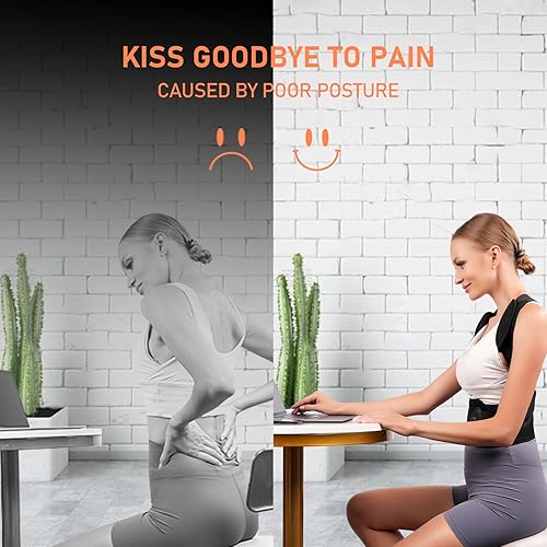 Miniatura 6 de AOFIT Corrector de postura de espalda para hombres y mujeres transpirable, ligero y ajustable, corrector de postura para la espalda, mejora la