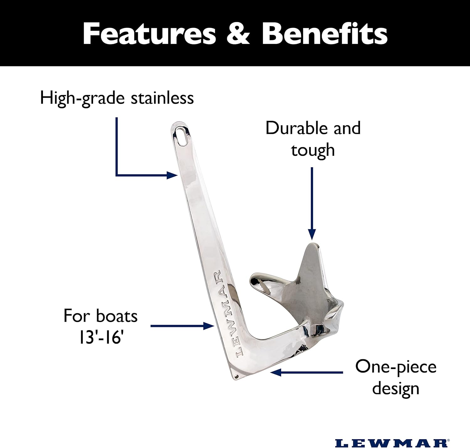 Lewmar SS Claw Anchor