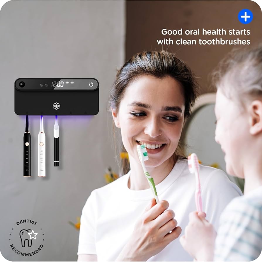 Amazon.com: Bloom Toothbrush Sanitizer and Holder for Bathroom