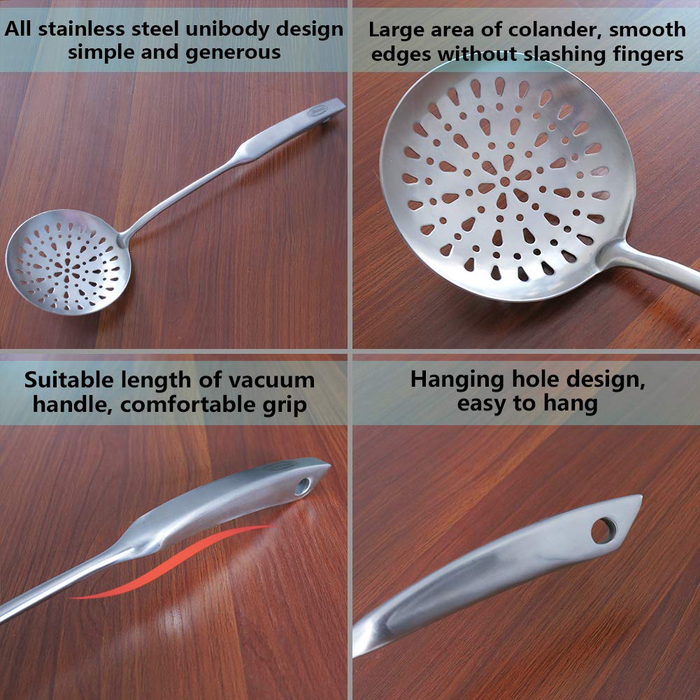 Skimmer Slotted Spoon, [Rustproof, Integral Forming, Durable] Newness