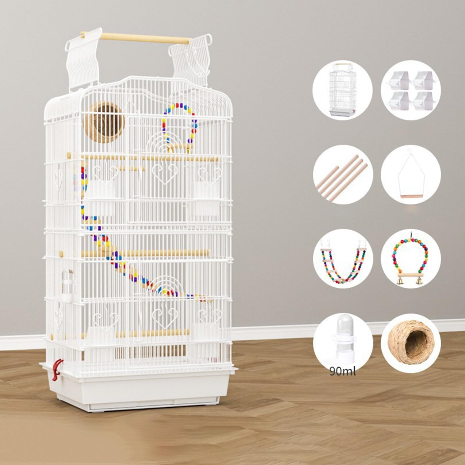 お値下げ‼️小鳥大喜び‼️大型カゴ お値下げ‼️小鳥大喜び‼️大型カゴ