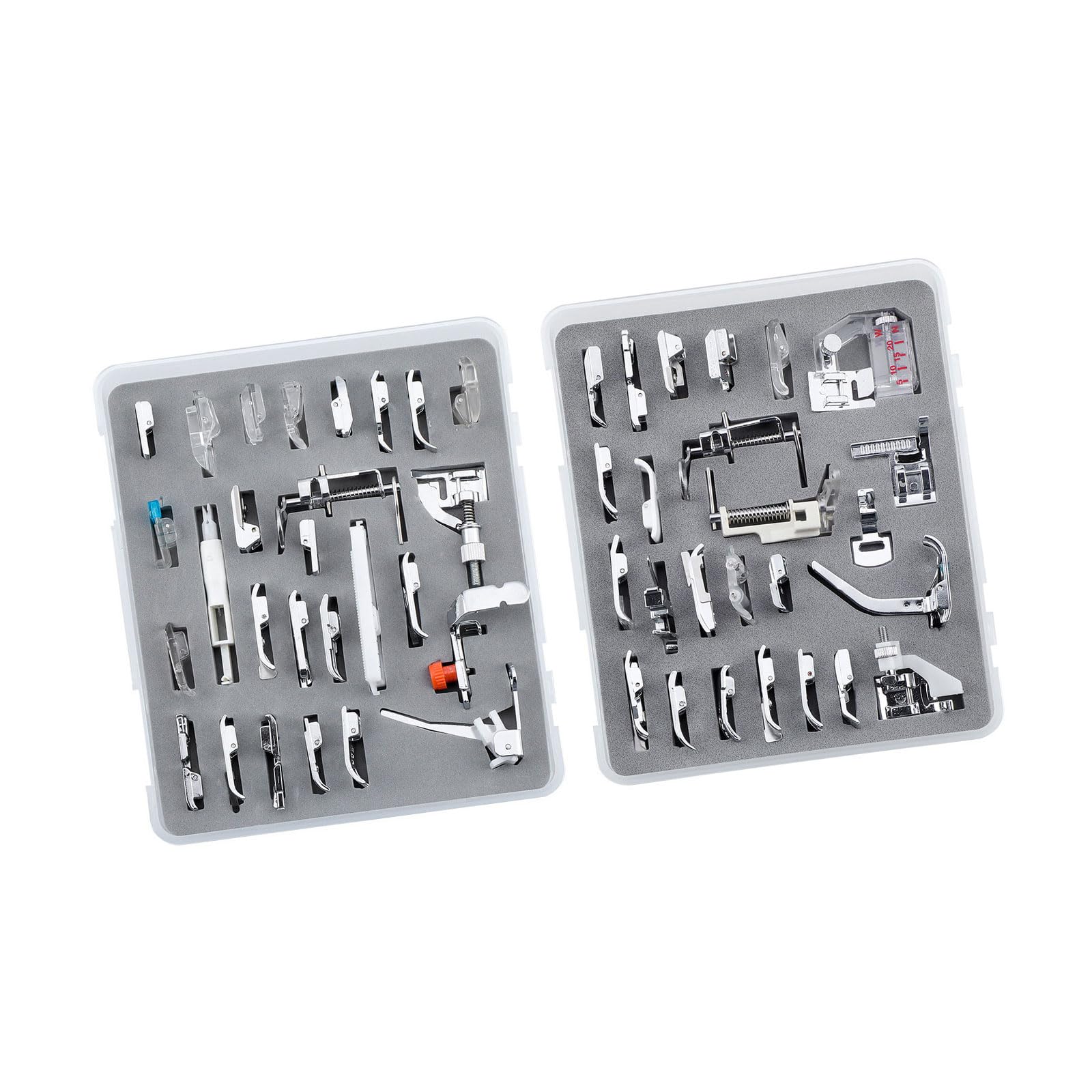 Tsophreniq 7/15 / 32/42 / 52Pcs Multifunctional Sewing Machine Presser Feet Sewing Presser Set for Hemming Stitching Project Foot
