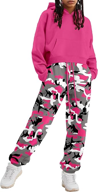 AGERWAY Girls Clothes 2 Piece Clothing Sets Crop Tops Hoodie Long Sleeve Sweatshirts and Pants Fall Winter Outfits for Girls