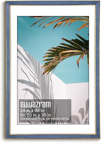 Miniatura 72 de Marco de gamuza de 10 x 13 pulgadas, marco individual, elegante marco verde de 10 x 13 pulgadas con paspartú para fotos de 8.5 x 11 pulgadas, para