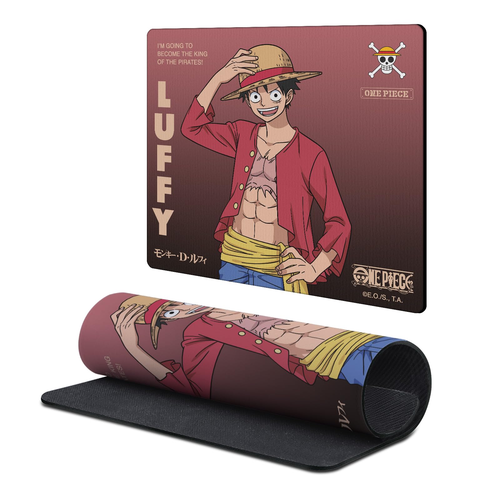 Head Case Designs Officially Licensed One Piece Monkey D. Luffy Graphic Art 9.84 x 11.81 x 0.12 inches (250 x 300 mm) - S Gaming Office Desk PC Keyboard Mouse Mat Pad