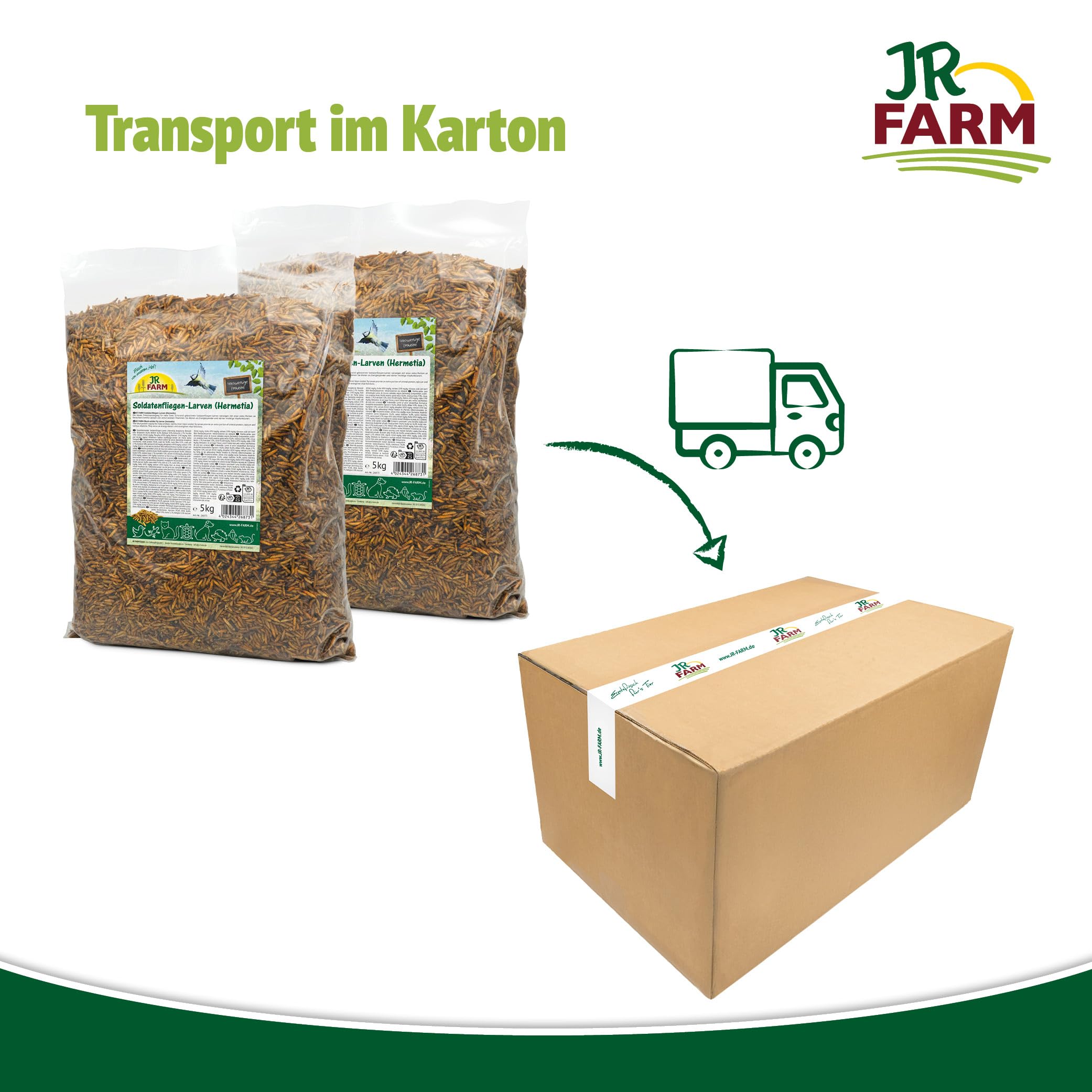 JR Farm Garden Hermetia/Soldatenfliegenlarven 10 kg