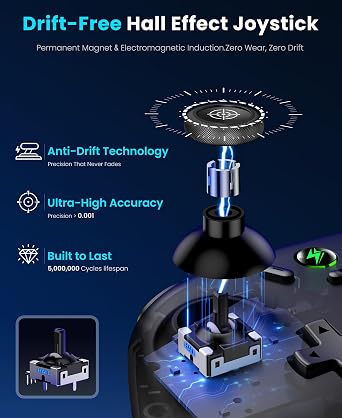 Elekasumi Switch Controller Compatible with Switch 1/2 generation 8 color RGB light Wireless switch Controller App settings 1000mAh Switch Procon OLED compatible Bluetooth connection TURBO rapid fire 6-axis gyro sensor Quadruple vibration Pro Controller Applicable to PC/Android/IOS