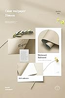 Vista 46 de Dimoon 236''x17.7'' White Thicken Peel and Stick Wallpaper Contact Paper Modern Self Adhesive Wall Paper Removable Renter Friendly Textured Solid