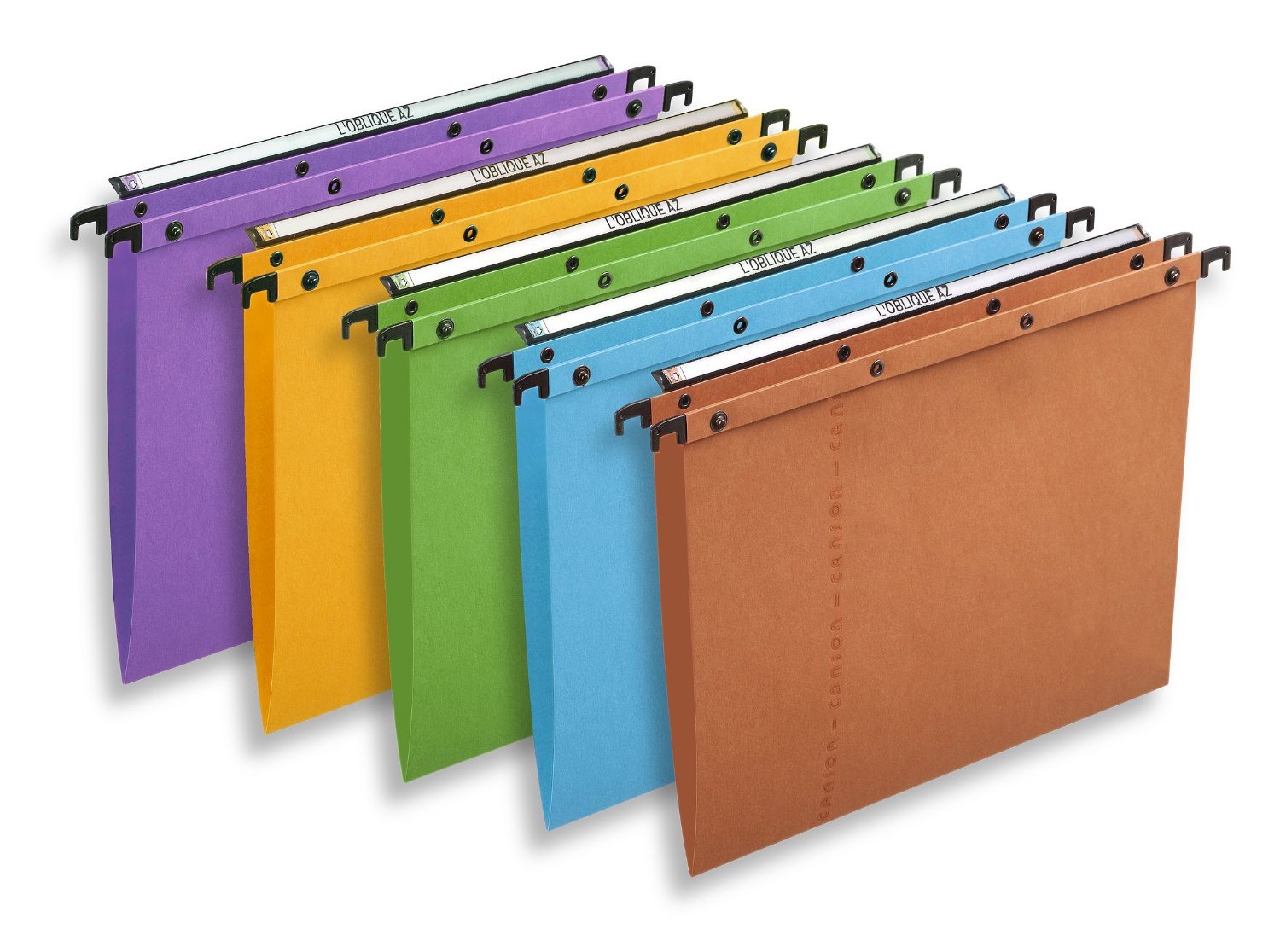 Elba Ultimate Carte Kraft Lot de 25 Dossiers Suspendus pour Tiroir A4 Fond en V Couleurs Assorties