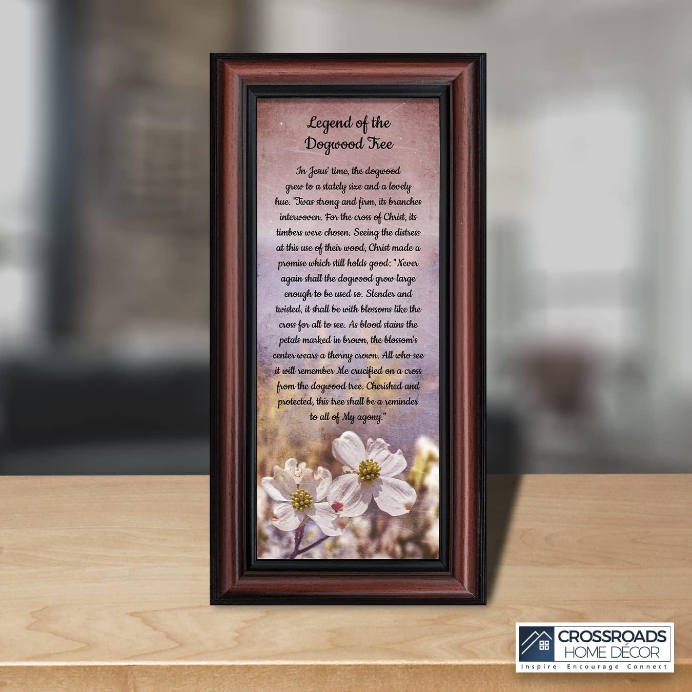 The Legend of The Dogwood Tree Easter Home Decor, Easter Story of The Crucifixion of Christ, Christian Wall Art Gifts for Women, 7433W