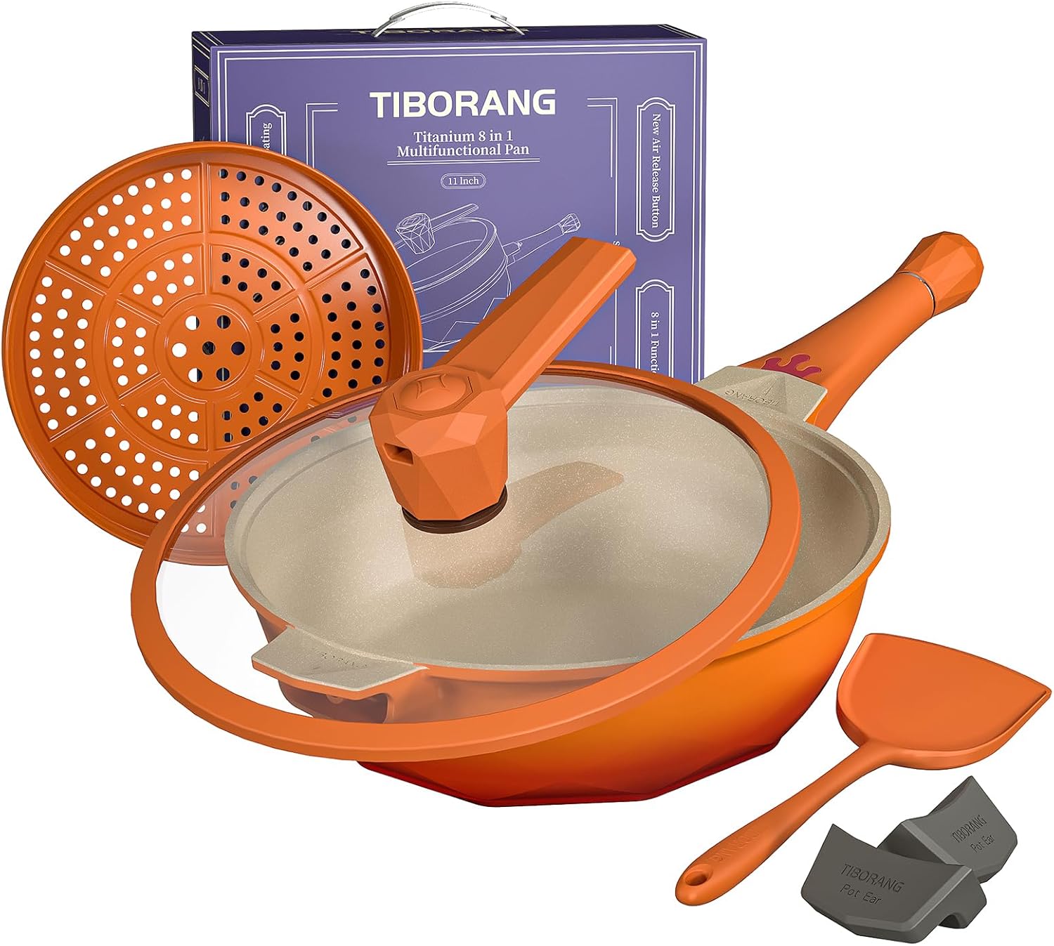 Tiborang 8-in-1 Multifunctional Pan Set Displayed
