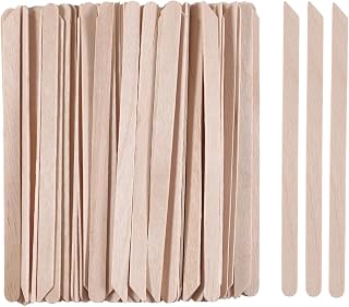 200pcs Small Wood Waxing Stick,Small Popsicle Sticks,Eyebrow Wax Sticks for Body Hair Removal Applicator,Paint Stirrer, Art Projects and Craft Wood Stick