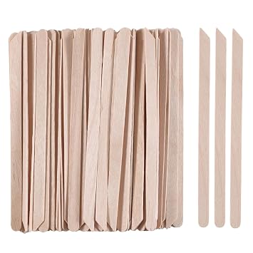 1000pcs Small Wood Waxing Stick,Small Popsicle Sticks,Eyebrow Wax Sticks for Body Hair Removal Applicator,Paint Stirrer, Art Projects and Craft Wood Stick