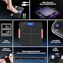 PRIME PICK Digital Weight Machine for Body Weight – Extra Thick Bathroom Scale with Large LCD Display, USB Charging & Anti-Slip Base – Weighing Scale (Black) gallery image
