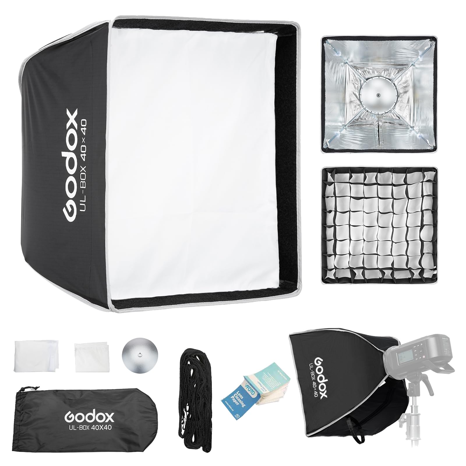 Godox UL-BOX-40 Rectangular Softbox 40x40cm Rápido Interruptor Softbox