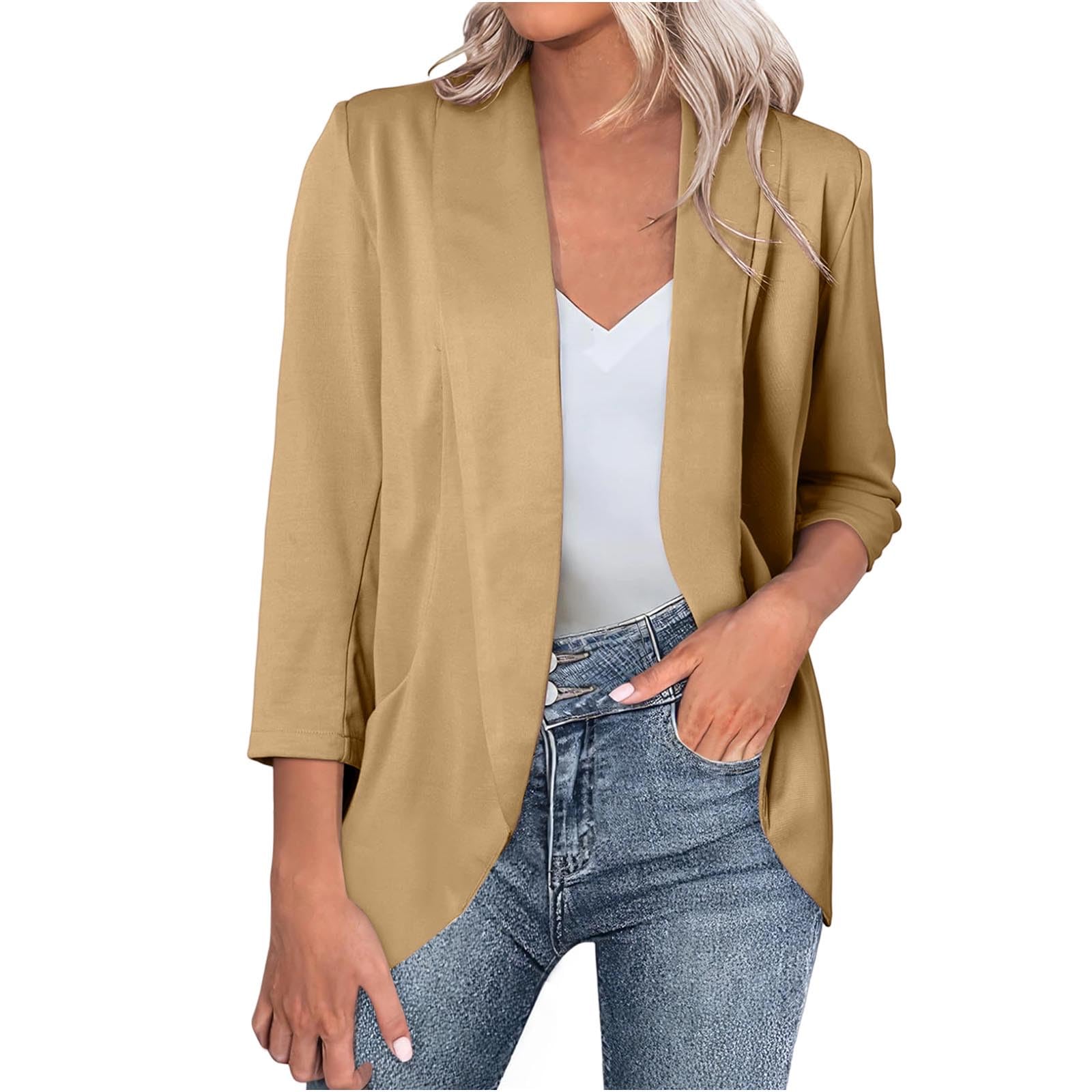 Blazers for Women Lightweight Long Sleeve Open Front Cardigan Jackets Business Casual Office Work Suits Jacket