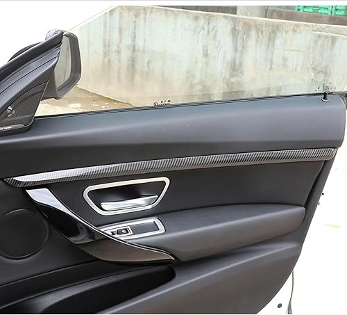 Miniatura 8 de x xotic tech 4 piezas de tiras de moldura de puerta interior de automóvil compatibles con BMW Serie 3 F30 F31 2012 2013 2014 2015 2016 2017 2018
