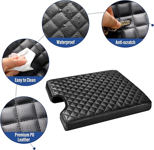 Miniatura 6 de Funda de consola central para Ford 2015-2022 F150, 2017-2022 F250 F350 F450 F550, accesorios interiores de automóvil de piel sintética, funda para