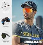 KALIYADI Polarized Sports-Sunglasses Men Cycling-Sunlasses: Lightweight Running Sun Glasses UV400 Protection Golf Fishing