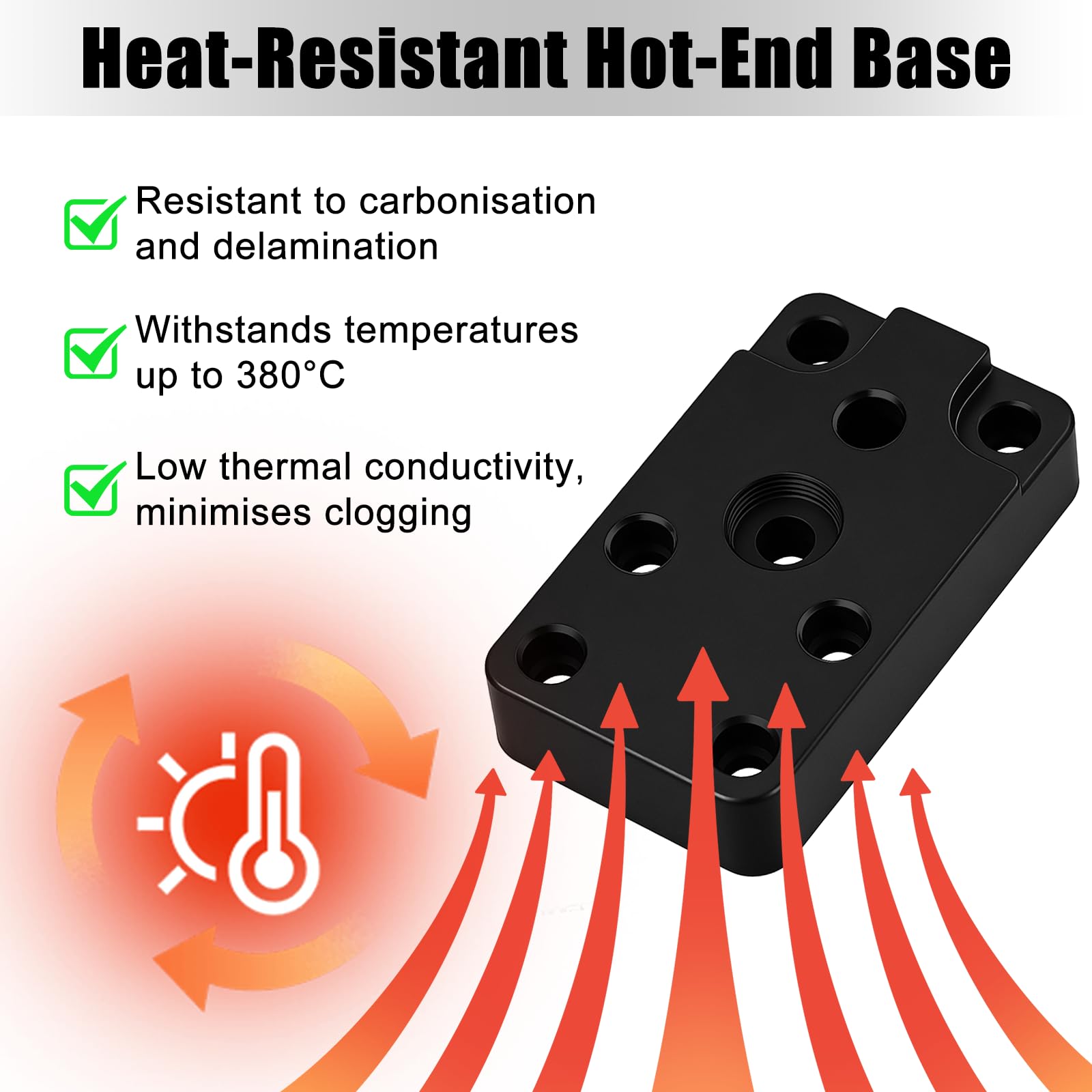 Bambu Lab A1 Verwarming Montage For BambuLab A1/A1mini Hotend Heating Assembly - A1 Series, A Quick Clamp Mechanism Is Used To Fix The Heating Block And Heating Base, No Additional Tools Required