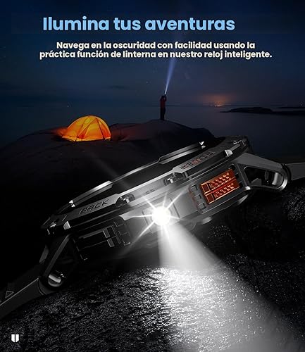 Vista 4 de Military Smart Watches for Men for Android/iPhone-1.43'' Amoled Display Fitness Watch with Heart Rate/SpO2/Sleep Monitor/100+