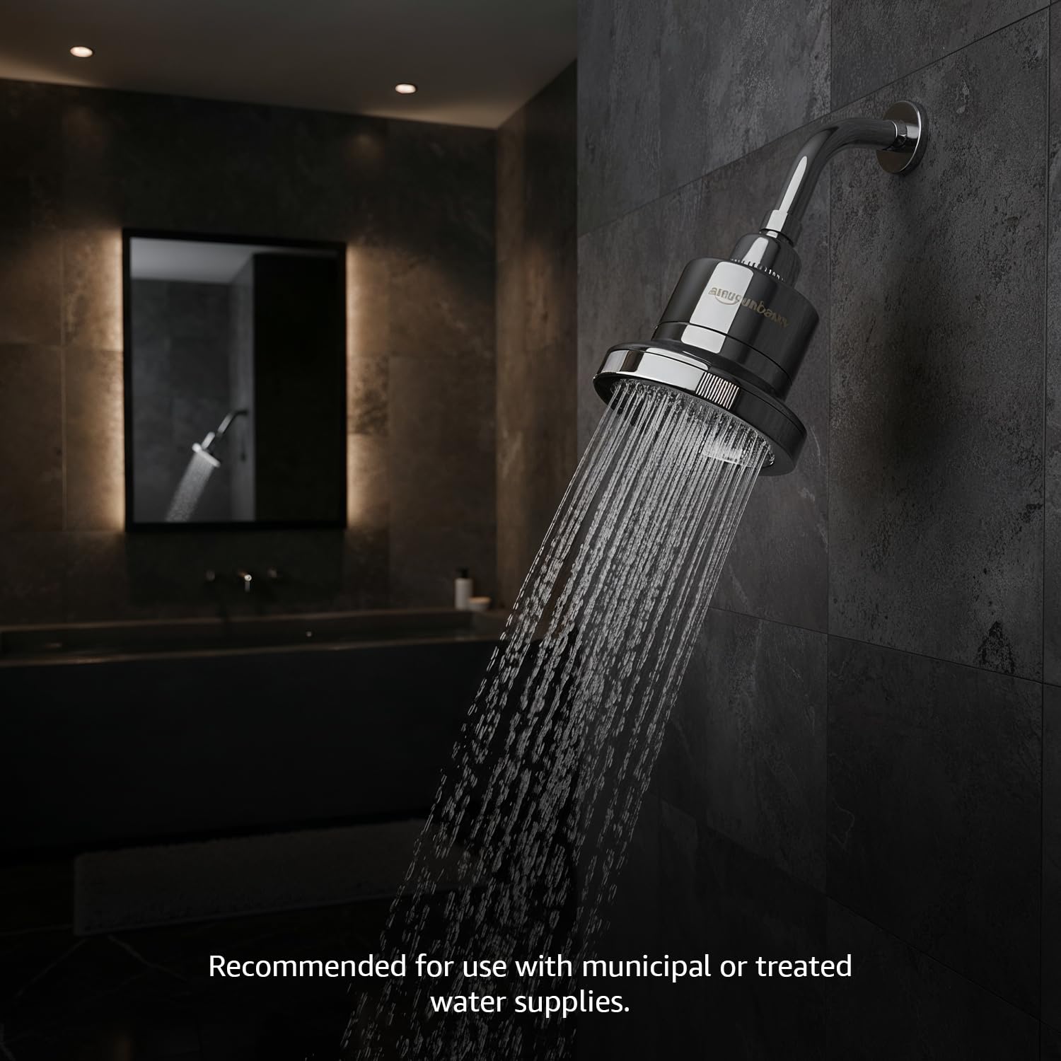 Amazon Basics Replacement Cartridge for Shower Head | Hard Water Softener | Fits All Amazon Basics Shower Filters | Ideal for Municipal Water 4
