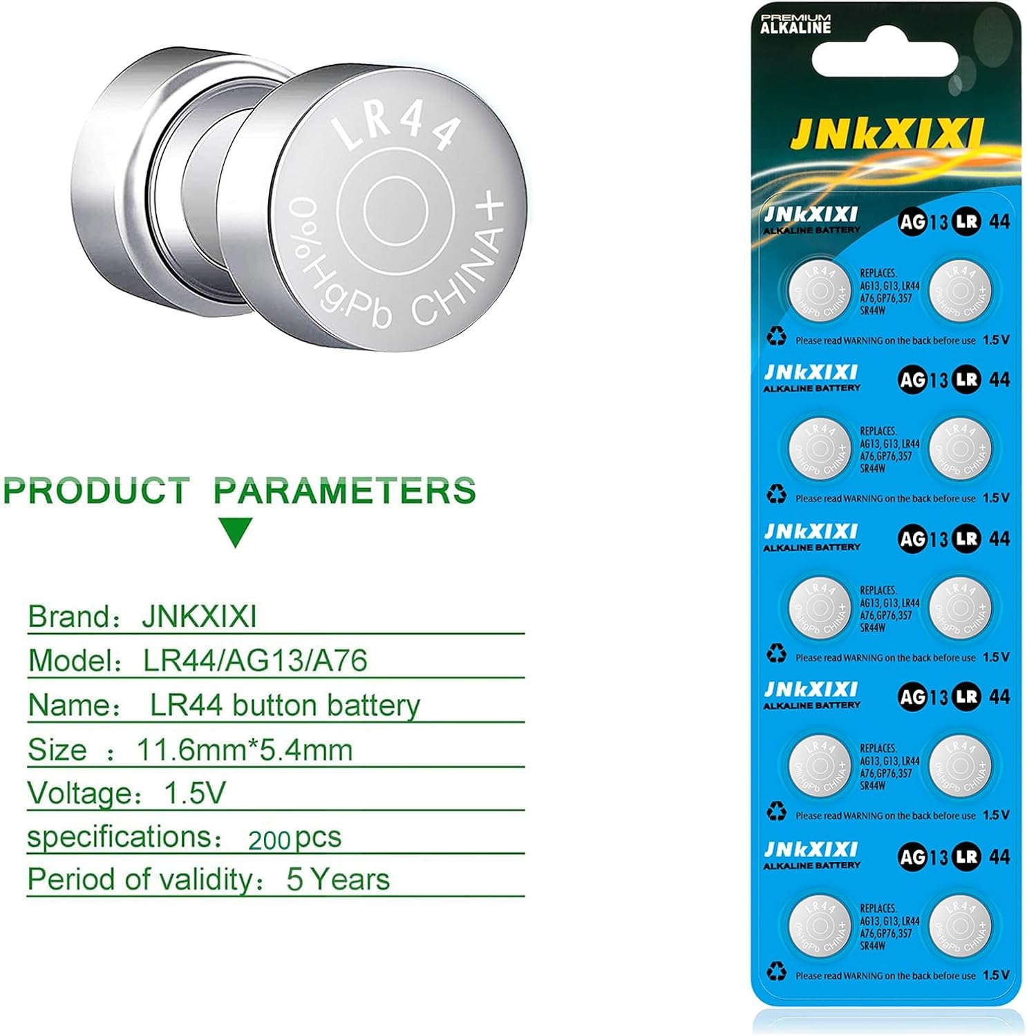 Batterie A Bottone POWEROWL LR44 - 24 Pezzi, 1.5V, Compatibili Con AG13, 357, SR44, Per Orologi E Calcolatrici - Foto 5