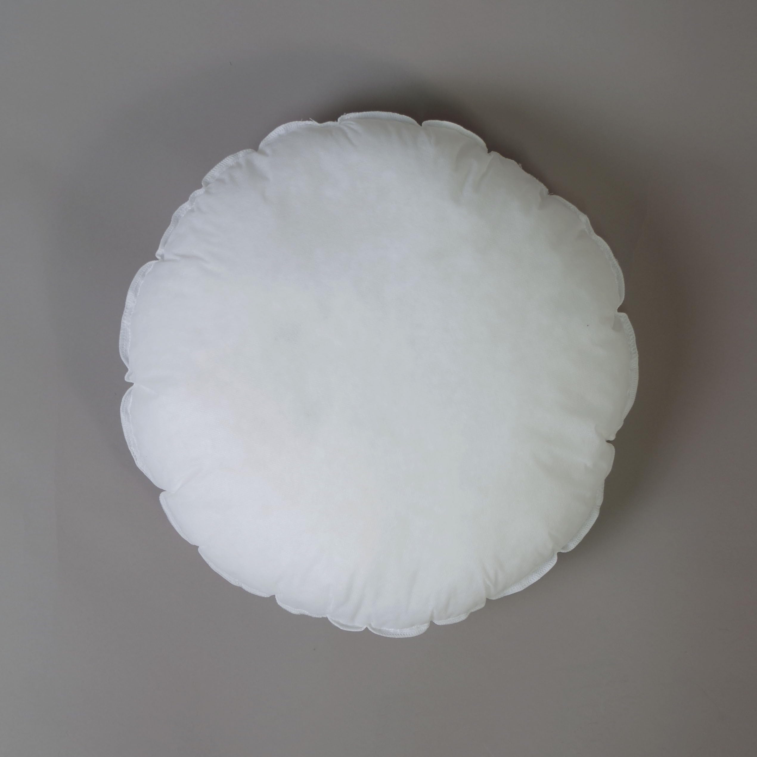 10XDIEZ Relleno cojin Redondo 45cm diametro - (Blanco (45 cm de diamètre) - 45x45cm)