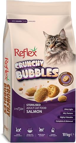 Reflex Crunchy Bubbles Kısırlaştırılmış Somonlu Yetişkin Kedi Maması 10 kg